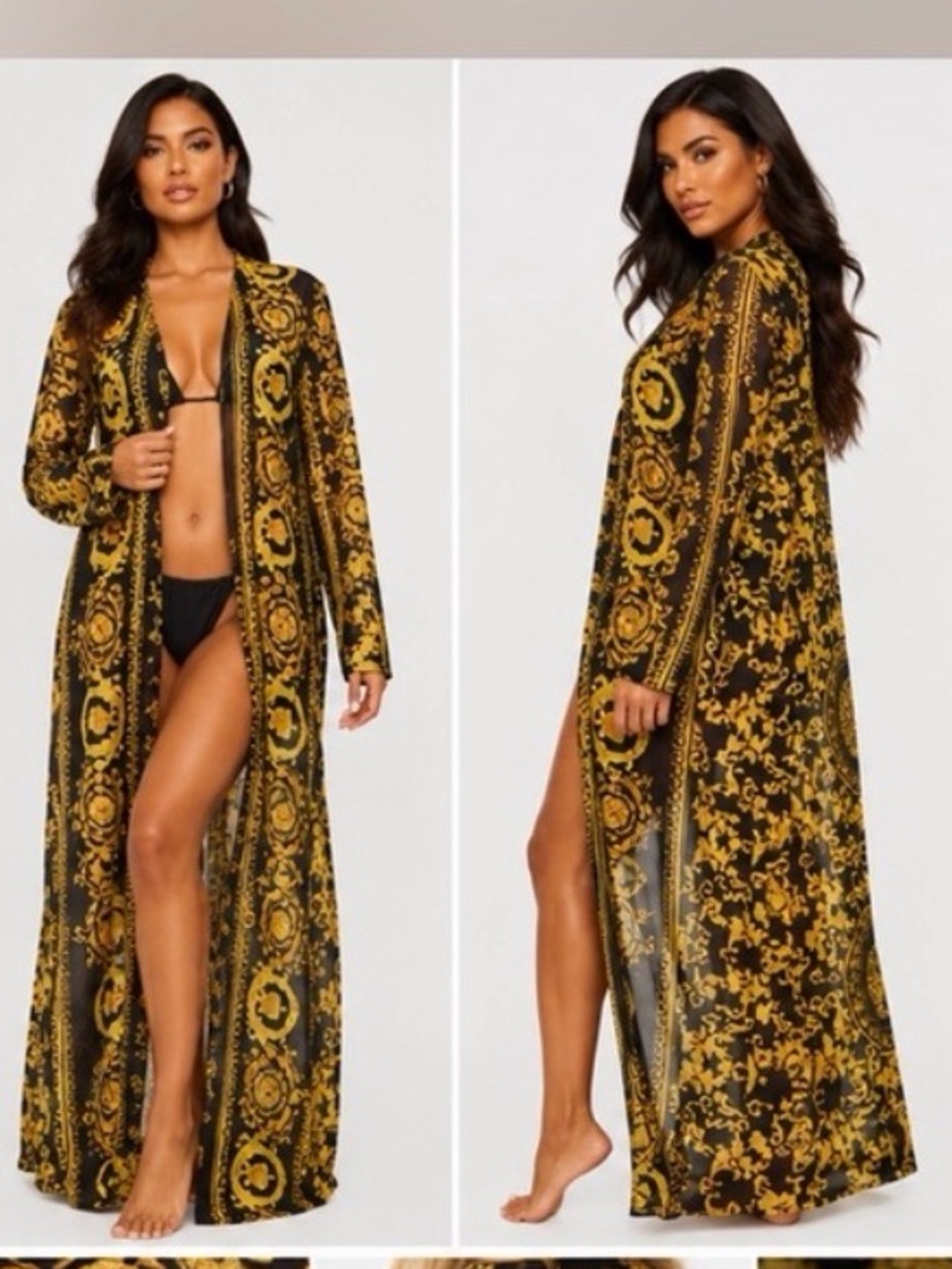 Pretty Little Thing Baroque Swim Cover Up